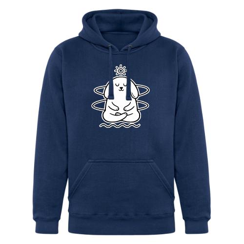 Cute Meditating Bunny Zen Yoga Animal - Unisex Heavyweight Hoodie