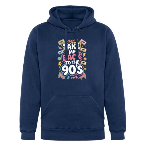 Retro 90s Take Me Back Graphic Art - Unisex Heavyweight Hoodie