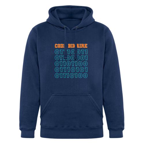 Hi in binary code - Unisex Heavyweight Hoodie
