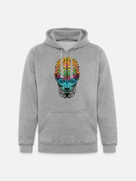Abstract Mind - Unisex Heavyweight Hoodie - heather gray