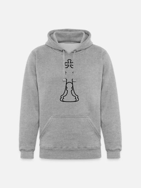 Pawn and king - Unisex Heavyweight Hoodie - heather gray