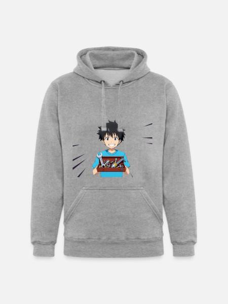 Toolbox Hero Kid - Unisex Heavyweight Hoodie - heather gray
