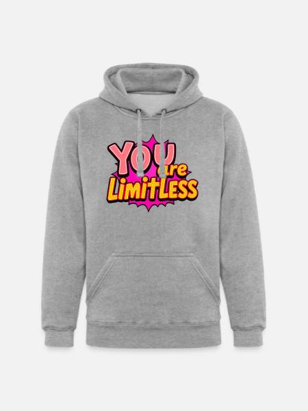 You Are Limitless - Unisex Heavyweight Hoodie - heather gray