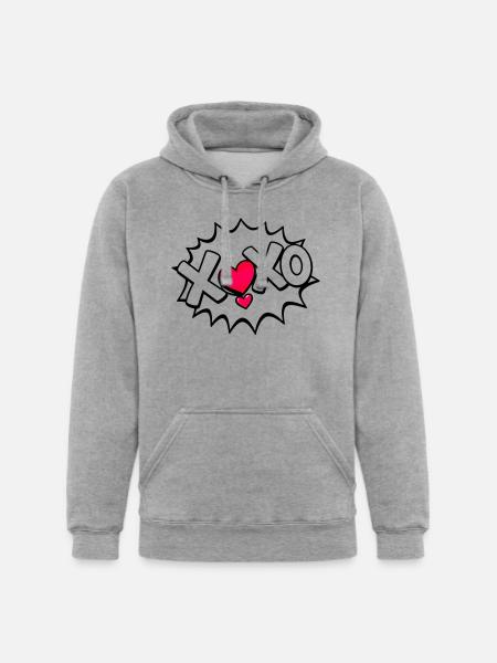 XOXO - Unisex Heavyweight Hoodie - heather gray