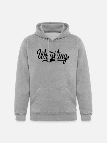 wrestling - Unisex Heavyweight Hoodie - heather gray