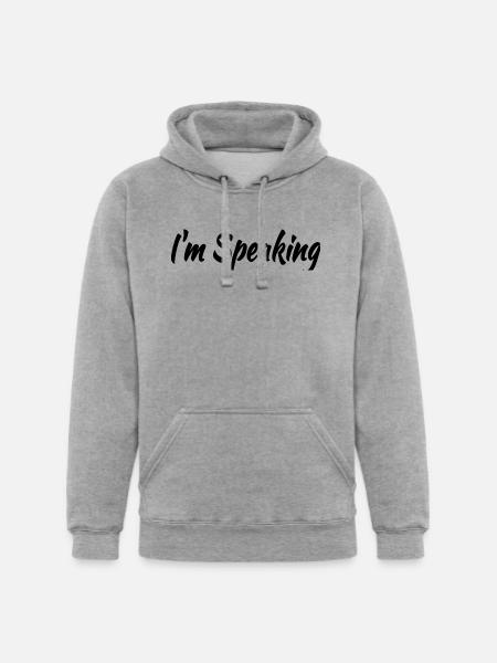 I m Speaking - Unisex Heavyweight Hoodie - heather gray
