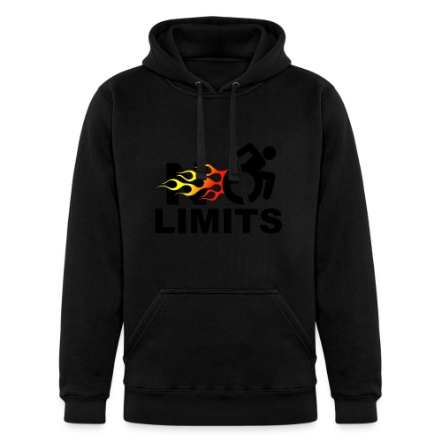 No limits for this wheelchair user * - Unisex Heavyweight Hoodie
