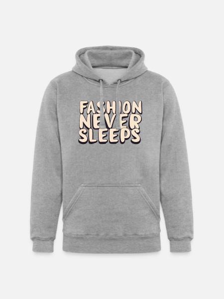 Fashion never sleeps - Unisex Heavyweight Hoodie - heather gray