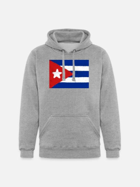 Cuban flag  - Unisex Heavyweight Hoodie - heather gray