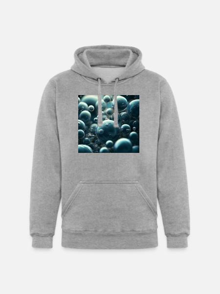 Funny bubbles - Unisex Heavyweight Hoodie - heather gray