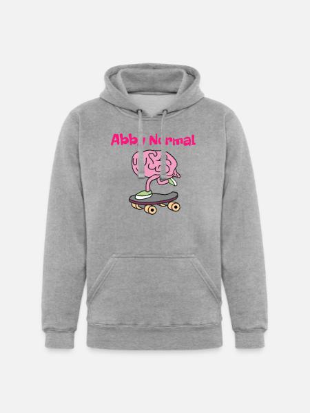Abby Normal Brainskating - Unisex Heavyweight Hoodie - heather gray