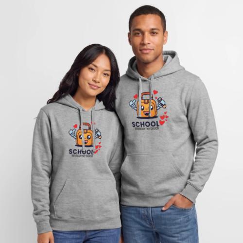 first day of school outfit- school Welcome back - Unisex Heavyweight Hoodie