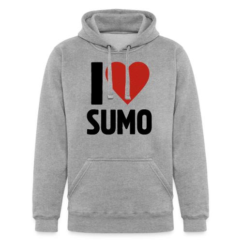 I Love Sumo – Bold Minimalist Sumo Wrestling Fan - Unisex Heavyweight Hoodie