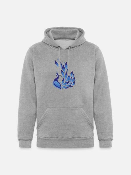 Peacock - Unisex Heavyweight Hoodie - heather gray