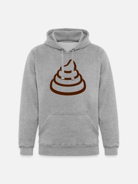 Disgusting big poop pile - Unisex Heavyweight Hoodie - heather gray