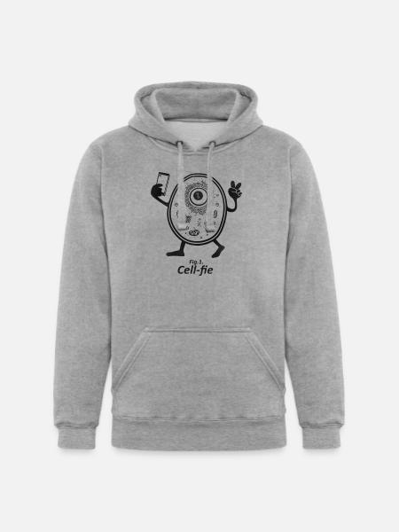 Cell fie - Unisex Heavyweight Hoodie - heather gray