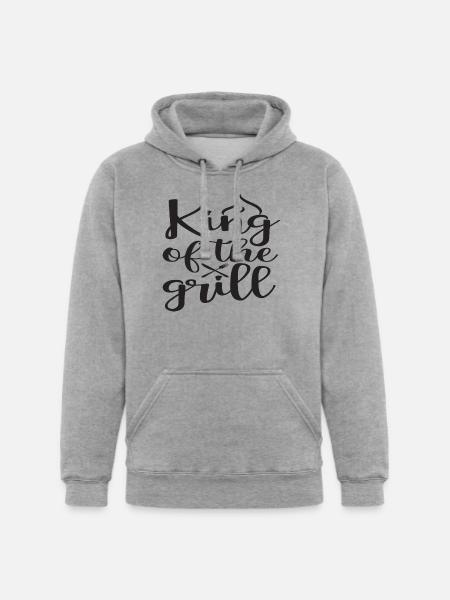 King of the Grill - Unisex Heavyweight Hoodie - heather gray