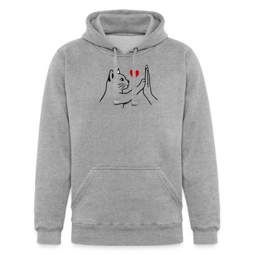 Cat Lover High-Five T-Shirt - Unisex Heavyweight Hoodie