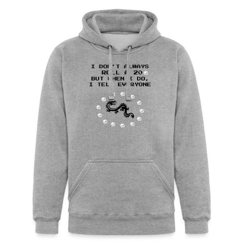 I Don't Always Roll a 20 D&D T-Shirt | Retro 8-Bit - Unisex Heavyweight Hoodie