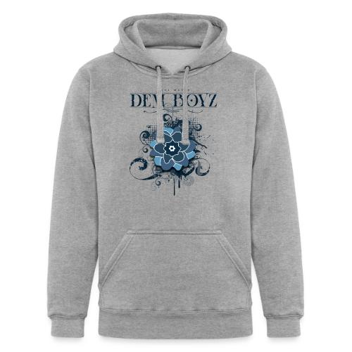 Flower Splash Blues - Unisex Heavyweight Hoodie