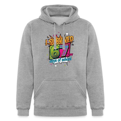 I Survived 67 Days of School T-Shirt – Funny Teach - Unisex Heavyweight Hoodie