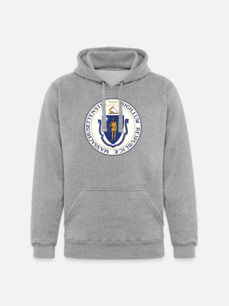 Massachusetts - Unisex Heavyweight Hoodie - heather gray