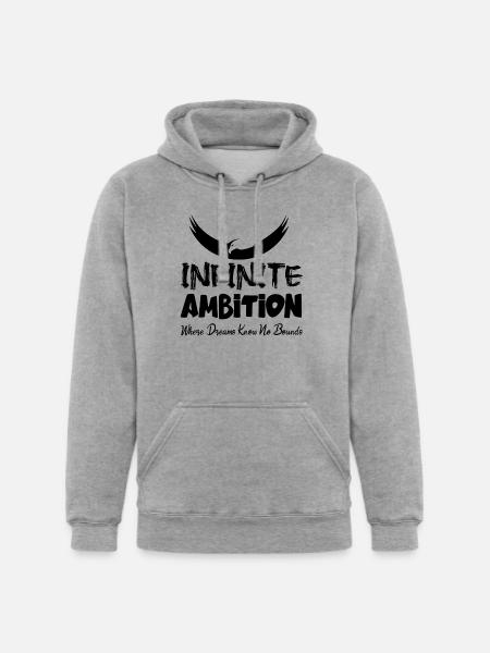 Infinite Ambition - Unisex Heavyweight Hoodie - heather gray