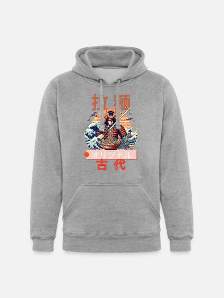 ramen - Unisex Heavyweight Hoodie - heather gray