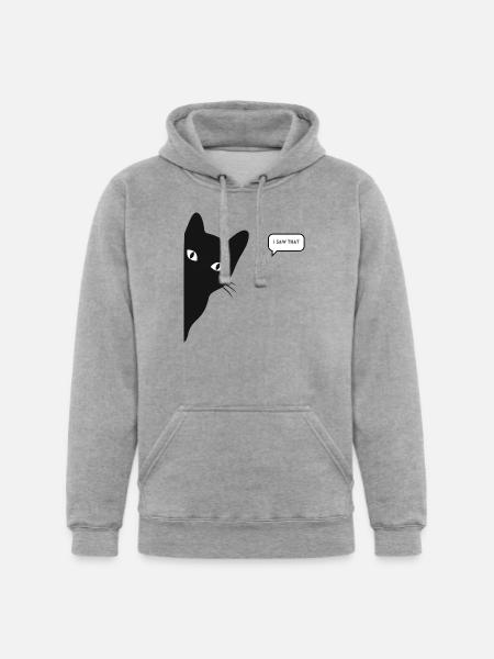 Cat saw that - Unisex Heavyweight Hoodie - heather gray