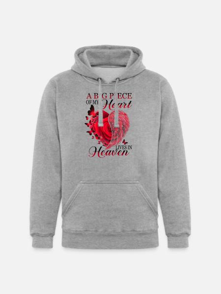 Heart Piece - Unisex Heavyweight Hoodie - heather gray