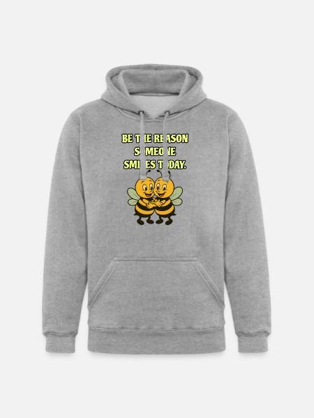 Bee The Reason - Unisex Heavyweight Hoodie - heather gray