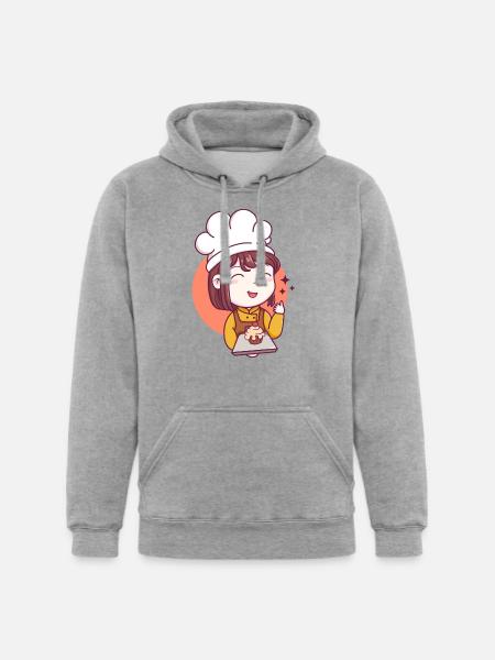 CUTE GIRL - Unisex Heavyweight Hoodie - heather gray