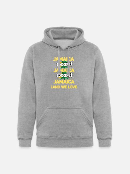 Jamaica Boom v3 - Unisex Heavyweight Hoodie - heather gray