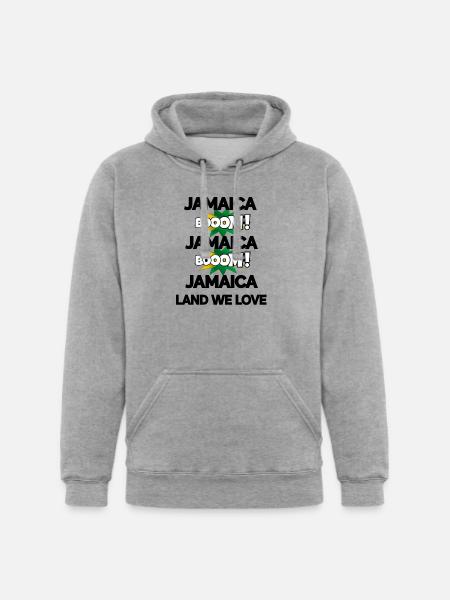 Jamaica Boom v2 - Unisex Heavyweight Hoodie - heather gray