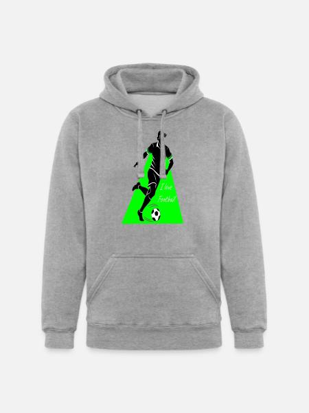 Passion for Football - Unisex Heavyweight Hoodie - heather gray