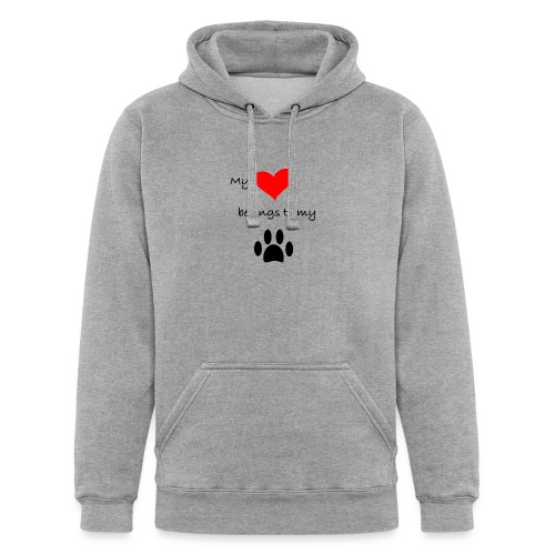 Dog Lovers shirt - My Heart Belongs to my Dog - Unisex Heavyweight Hoodie