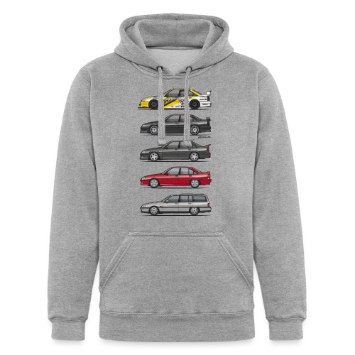 Stack of Opel Omegas / Vauxhall Carlton A - Unisex Heavyweight Hoodie