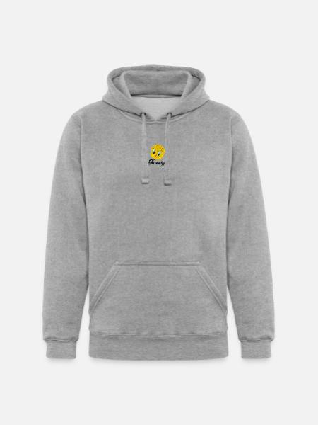 Looney Tunes Tweety Embroidery - Unisex Heavyweight Hoodie - heather gray