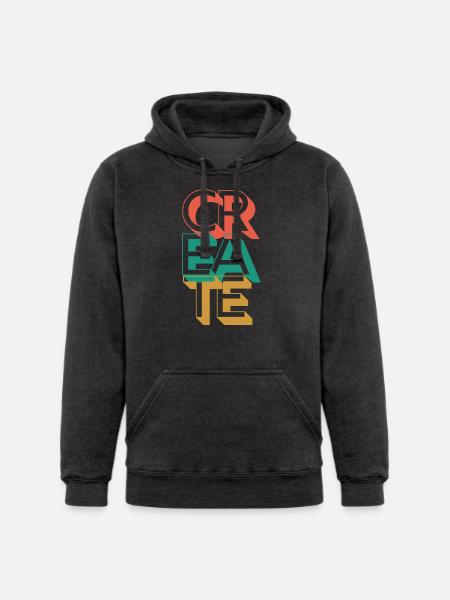 Retro Create - Unisex Heavyweight Hoodie -