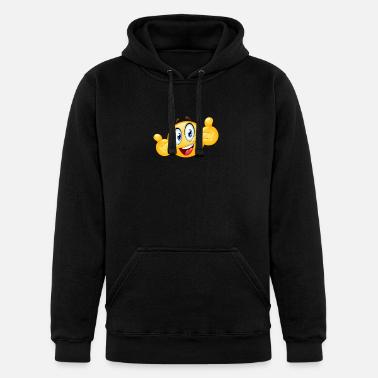 thumbs up emoticon' Men's Zip Hoodie | Spreadshirt