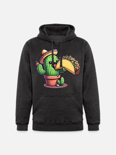 Mexican taco cactus - Unisex Heavyweight Hoodie - 