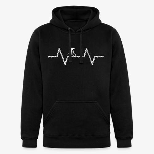 bmx bike heartbeat - Unisex Heavyweight Hoodie
