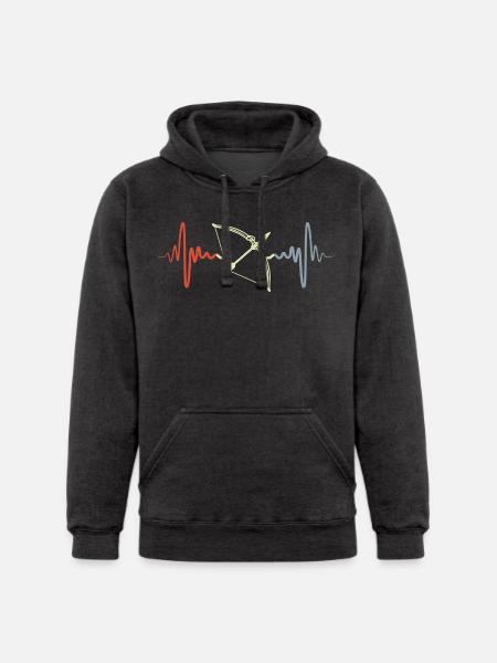 Bow Heartbeat - Unisex Heavyweight Hoodie -