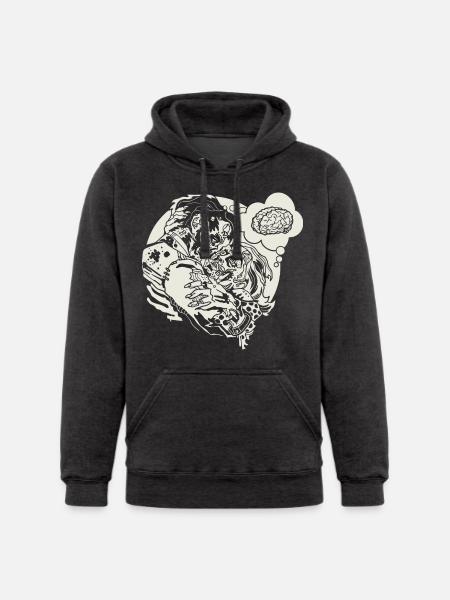 Funny Zombie Love - Unisex Heavyweight Hoodie -