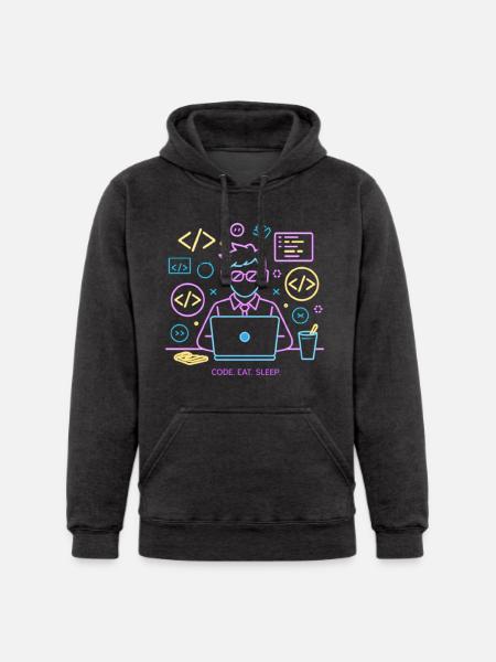 Code. Eat. Sleep. - Unisex Heavyweight Hoodie - 