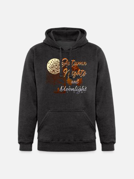 Autumn Nights and Moonlight - Unisex Heavyweight Hoodie -