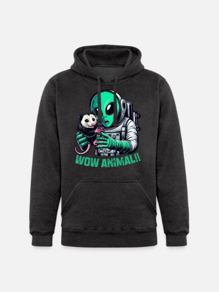 Aliens And Opossum - Unisex Heavyweight Hoodie - 
