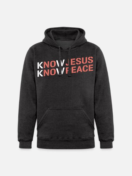 Know Jesus, Know Peace - Unisex Heavyweight Hoodie -
