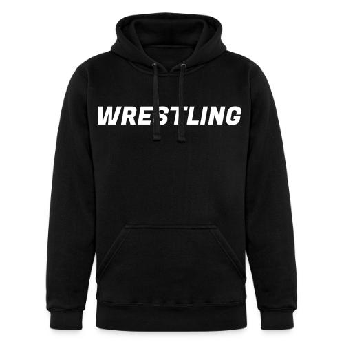 WRESTLING - Heavy Type / White - Unisex Heavyweight Hoodie