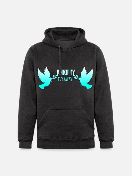 fly away anxiety - Unisex Heavyweight Hoodie -